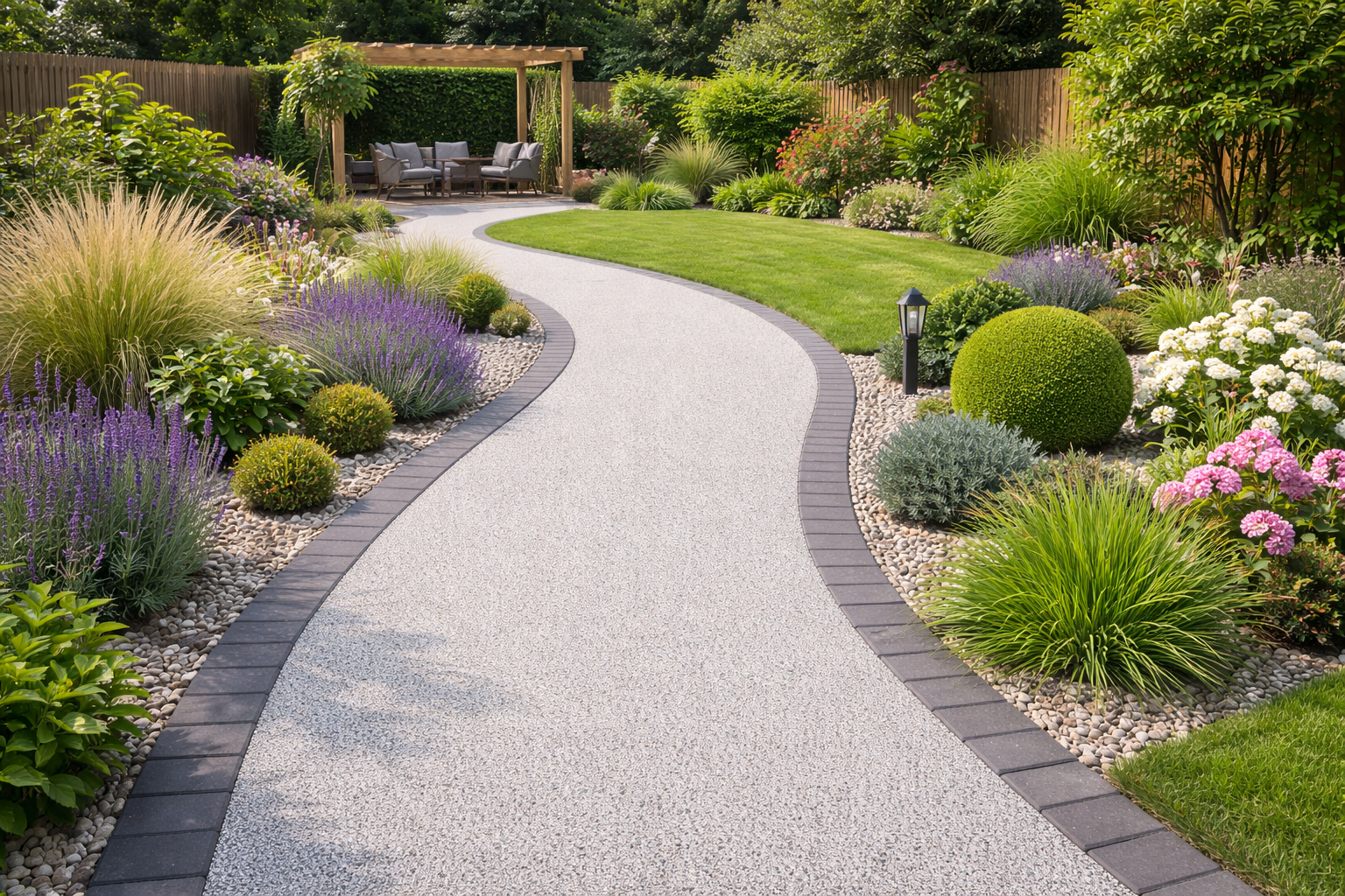 Representative resin bound path or patio example